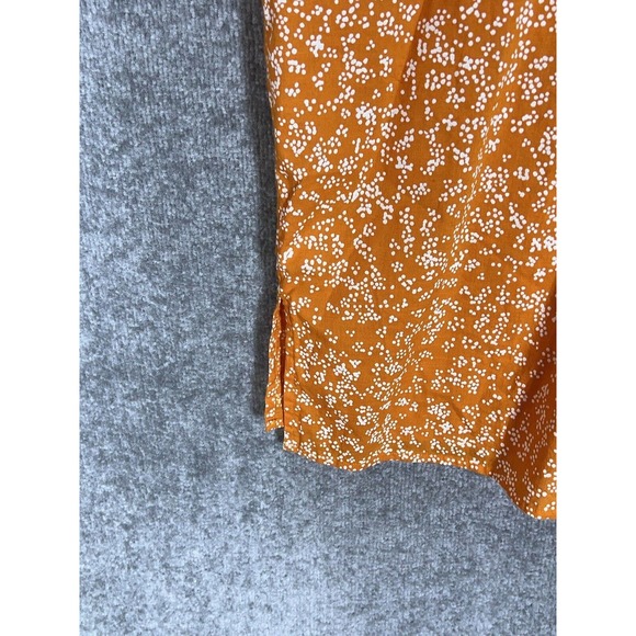 Style & Co Cuffed Sleeve Button Up Shirt Womens‎ Size XL Orange Chest Pocket - Picture 6 of 8